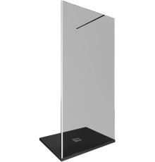 Душевая перегородка Allen Brau Infinity 1 100 3.21014.BA.T серебро браш