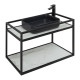 Консоль под раковину Allen Brau Liberty 90 1.33003.BB черный браш