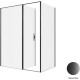 Душевой уголок Allen Brau Priority 160x100 3.31039.BBA + 3.31048.BBA черный браш