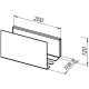 Полка Aquanet Магнум 20x12 белая