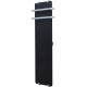Полотенцесушитель электрический Allen Brau Infinity 140x44 с рейлингом 2.0 и креплением, серебро браш