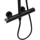 Душевая стойка Allen Brau Liberty 5.33007-31 черный матовый