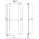 Полотенцесушитель электрический Allen Brau Infinity 100x44 с рейлингом и креплением, черный браш
