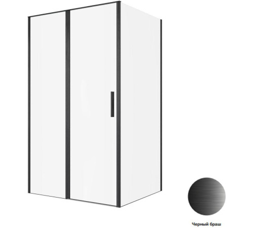Душевой уголок Allen Brau Priority 120x100 3.31009.BBA + 3.31021.BBA черный браш