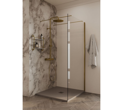 Душевая перегородка Allen Brau Infinity 2 160 3.21060.60.T медь браш