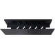 Полка Aquanet Магнум Н 40x12 черная матовая