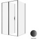 Душевой уголок Allen Brau Priority 120x80 3.31009.BBA + 3.31015.BBA черный браш