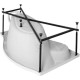 Каркас сварной для акриловой ванны Aquanet Palma 170x90/60 L/R