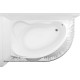 Карниз для ванны Aquanet Capri полукруглый 160х100 хром
