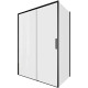 Душевой уголок Aquanet Pleasure Evo 140x100 AE65-140x100-BT профиль черный, прозрачное стекло