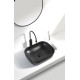 Раковина накладная Aquanet Lake-1-MB 39,5 черный
