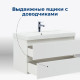 Тумба под раковину Aquanet Вега 100 белый глянец