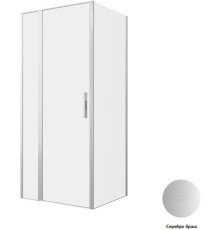Душевой уголок Allen Brau Priority 90x80 3.31026.BA + 3.31041.BA серебро браш