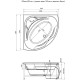 Фронтальный экран Aquanet Vista 150