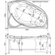 Акриловая ванна Aquanet Jamaica 160x100 R