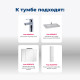 Тумба под раковину Aquanet София 105 белый глянец (2 ящика)