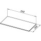 Полка для стеллажа Allen Brau Liberty 60 1.33010.GR-S графит структ