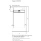 Душевой поддон Aquanet Delight 160х90 серый