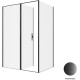 Душевой уголок Allen Brau Priority 140x100 3.31036.BBA + 3.31048.BBA черный браш