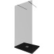 Душевая перегородка Allen Brau Infinity 2 100 3.21038.BA.T серебро браш