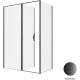 Душевой уголок Allen Brau Priority 140x80 3.31036.BBA + 3.31042.BBA черный браш