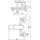 Смеситель для ванны с душем Aquanet Cinetic AF120-20С
