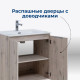 Тумба под раковину Aquanet Алвита New 70 2 дверцы, дуб веллингтон белый
