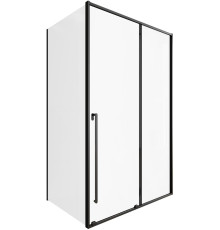 Душевой уголок Allen Brau Fantasy 130x100 3.11007.31 + 3.11014.31 черный матовый
