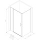 Душевой уголок Allen Brau Priority 120x100 3.31032.BA + 3.31047.BA серебро браш
