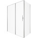 Душевой уголок Allen Brau Priority 160x100 3.31038.BA + 3.31047.BA серебро браш