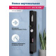 Полка Aquanet Магнум H 20x130 черная матовая, вертикальная