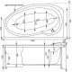 Акриловая ванна Aquanet Jersey 170x90 L