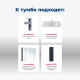 Тумба под раковину Aquanet Алвита New 100 2 ящика, антрацит