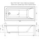 Акриловая ванна Aquanet Bright 170x75