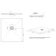 Душевой поддон Allen Brau Priority 100x90 8.31004-PGM платина