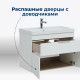 Тумба под раковину Aquanet Ирис New 70 белый глянец (1 ящик, 2 дверцы)