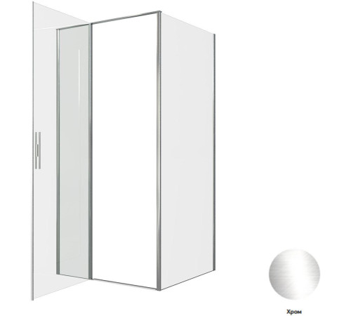 Душевой уголок Allen Brau Priority 100x90 3.31028.00 + 3.31043.00 хром