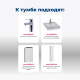 Тумба под раковину Aquanet София 50 белый глянец (2 ящика)