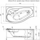 Фронтальный экран Aquanet Palau 140