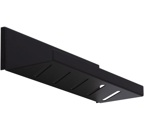 Полка Aquanet Магнум 30x8 черная матовая, открытая