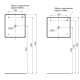 Зеркало Aquanet Ирис 70 с подсветкой LED