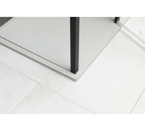 Душевой уголок Allen Brau Priority 100x80 3.31006.BBA + 3.31015.BBA черный браш