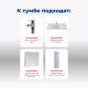 Тумба под раковину Aquanet Алвита New 100 3 дверцы, серый