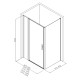 Душевой уголок Allen Brau Priority 160x100 3.31039.BBA + 3.31048.BBA черный браш