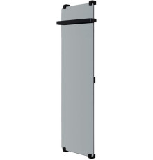 Полотенцесушитель электрический Allen Brau Infinity 140x44 с рейлингом и креплением, черный браш