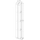 Полка Aquanet Магнум 15x130 белая матовая, вертикальная