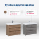 Тумба под раковину Aquanet Nova Lite 100 белый глянец (3 ящика)