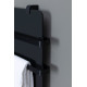 Полотенцесушитель электрический Allen Brau Infinity 120x44 с рейлингом 2.0 и креплением, черный матовый