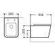 Унитаз подвесной Aquanet Rimless Tavr-W BL-103N-WHT