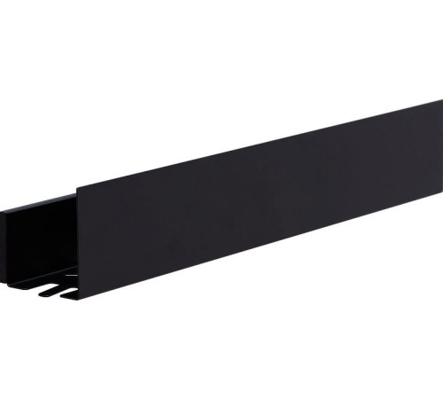 Полка Aquanet Магнум Н 50x12 черная матовая, с крючками